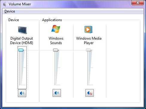 mixer devices for windows xp