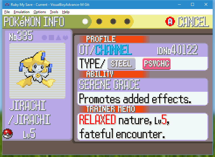 Announcement:] Several New Gen 3 Jirachi Events Found by me!! - Page 10 -  Event Contributions - Project Pokemon Forums